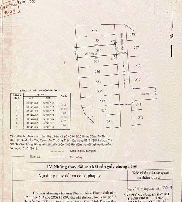 Bán đất đường Lê Văn Lương, 5x20m, sổ riêng, xây tự do, hẻm xe hơi ra vào, 3.5 tỷ