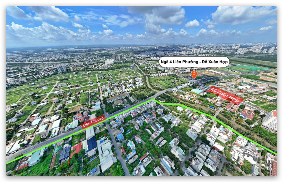 Góc 2MT 500m2 Liên Phường Quận 9 chỉ 36 Tỷ 500 Full Thổ Sát The Global City