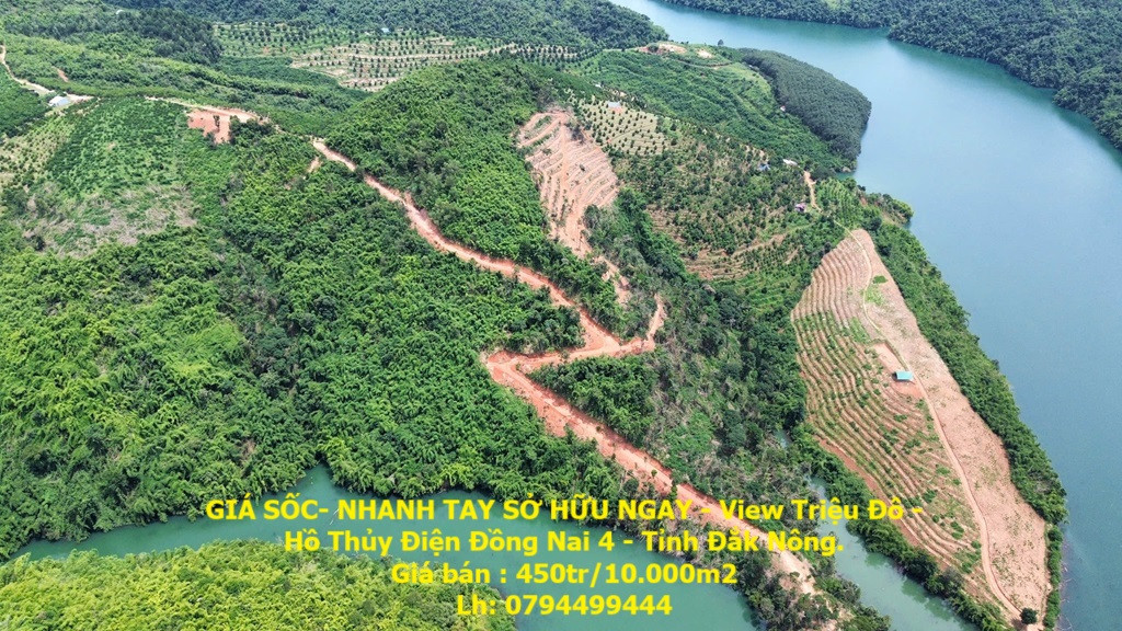 GIÁ SỐC- NHANH TAY SỞ HỮU NGAY - View Triệu Đô - Hồ Thủy Điện Đồng Nai 4 - Tỉnh Đắk Nông.