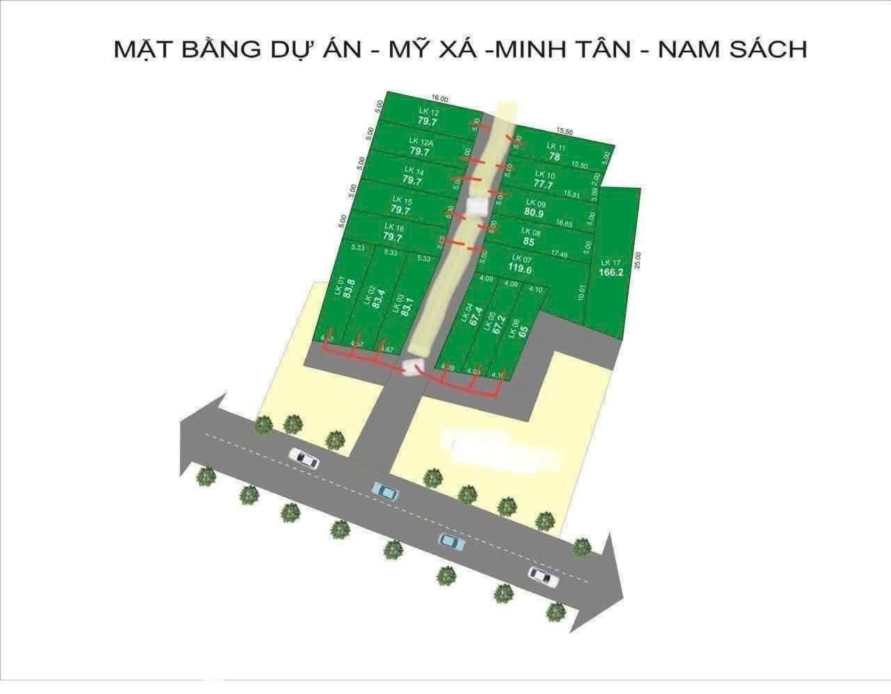 2 lô liền kề có giá đầu tư cuối cùng tại Mỹ xá - Minh tân - Nam sách - Hải Dương
