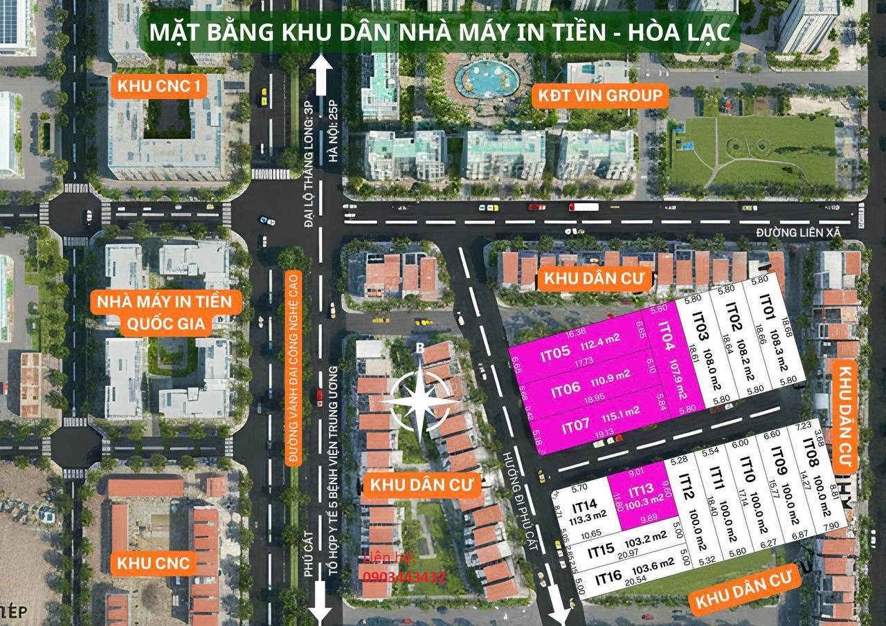 Siêu phẩm lô góc 2 mặt tiền gần nhà máy in tiền Quốc Gia