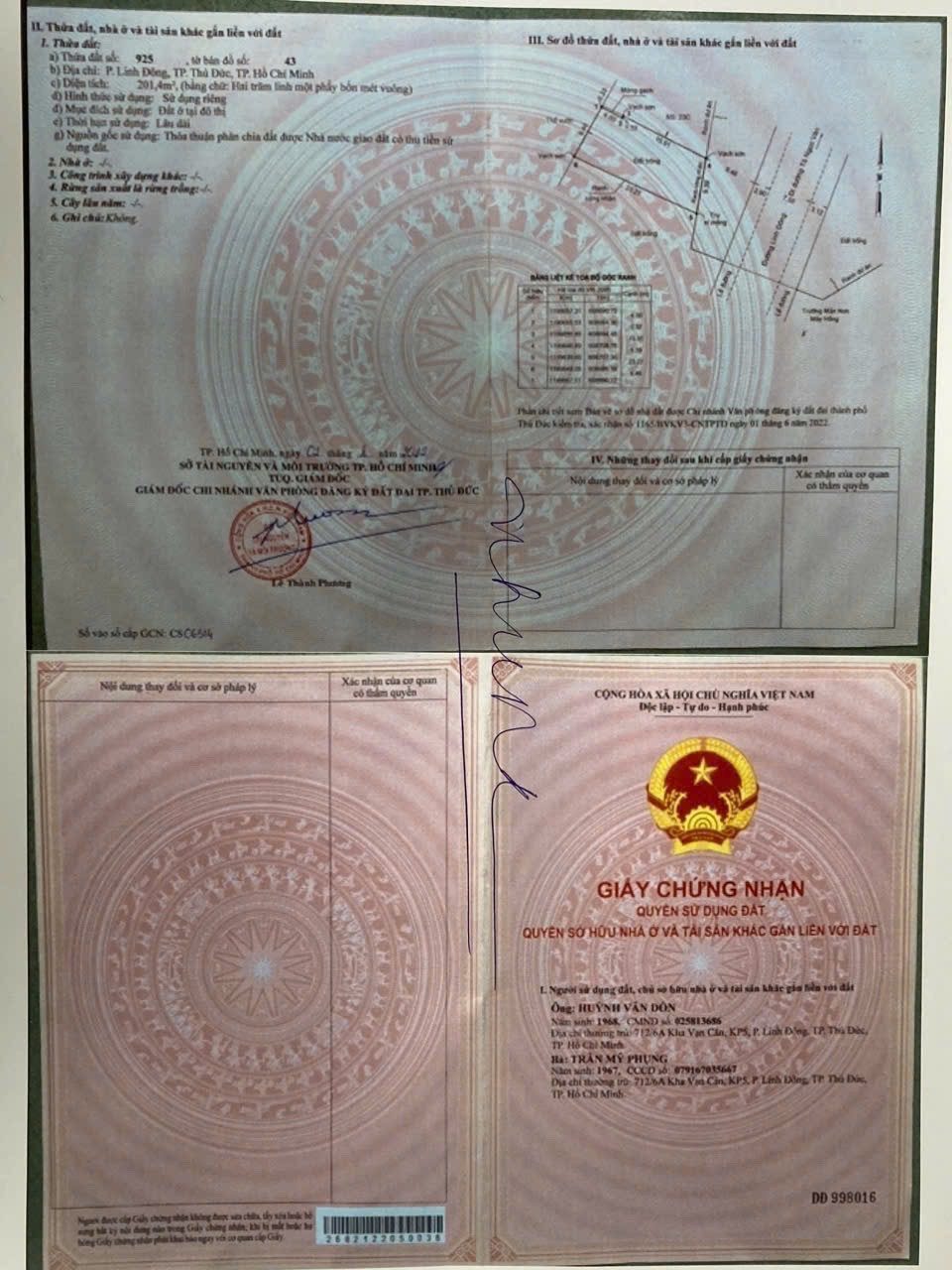 'Chính chủ cần bán thửa đất, 10 m mặt tiền: 23b, Đ Linh Đông, P. Hiệp Bình, HCM