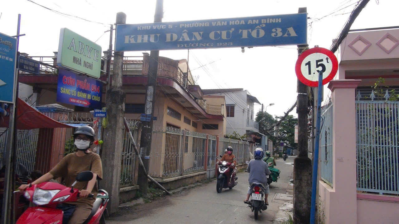CHO THUÊ NHÀ KDC 3A, 2PN LỘ RỘNG RẢI GẦN CHỢ AN BÌNH