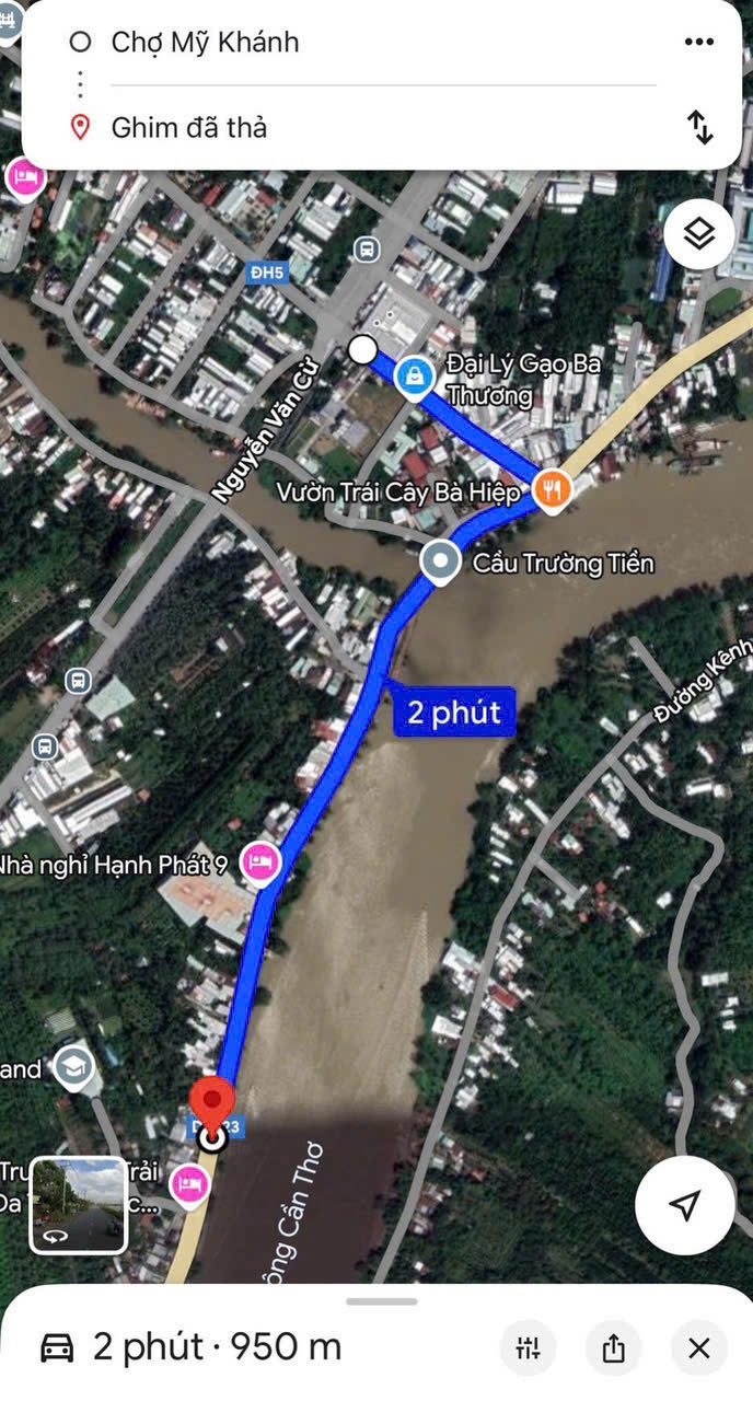 🏠1500m2 MẶT TIỀN LỘ VÒNG CUNG, PHƯỜNG AN BÌNH, TP CẦN THƠ. ( cách chợ Mỹ Khánh 950m ).