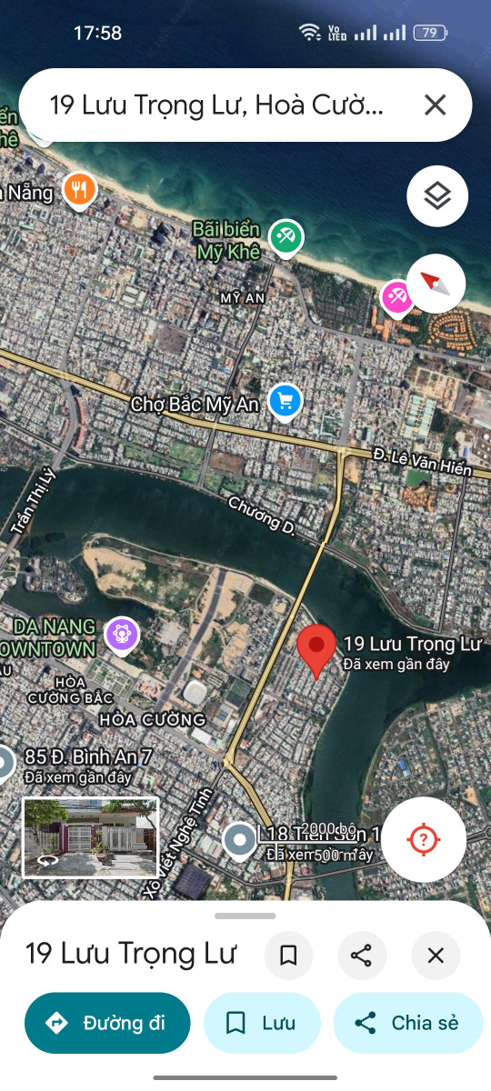 Bán nhà Lưu Trọng Lư, Hải Châu, gần CV Châu Á