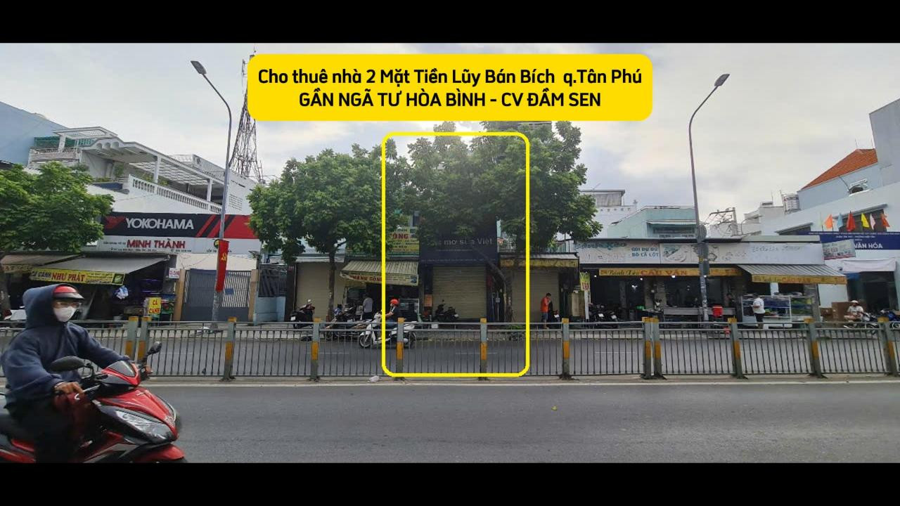 Cho thuê nhà 2 mặt tiền Lũy Bán Bích 68m², 2Lầu - GẦN NGÃ TƯ HÒA BÌNH
