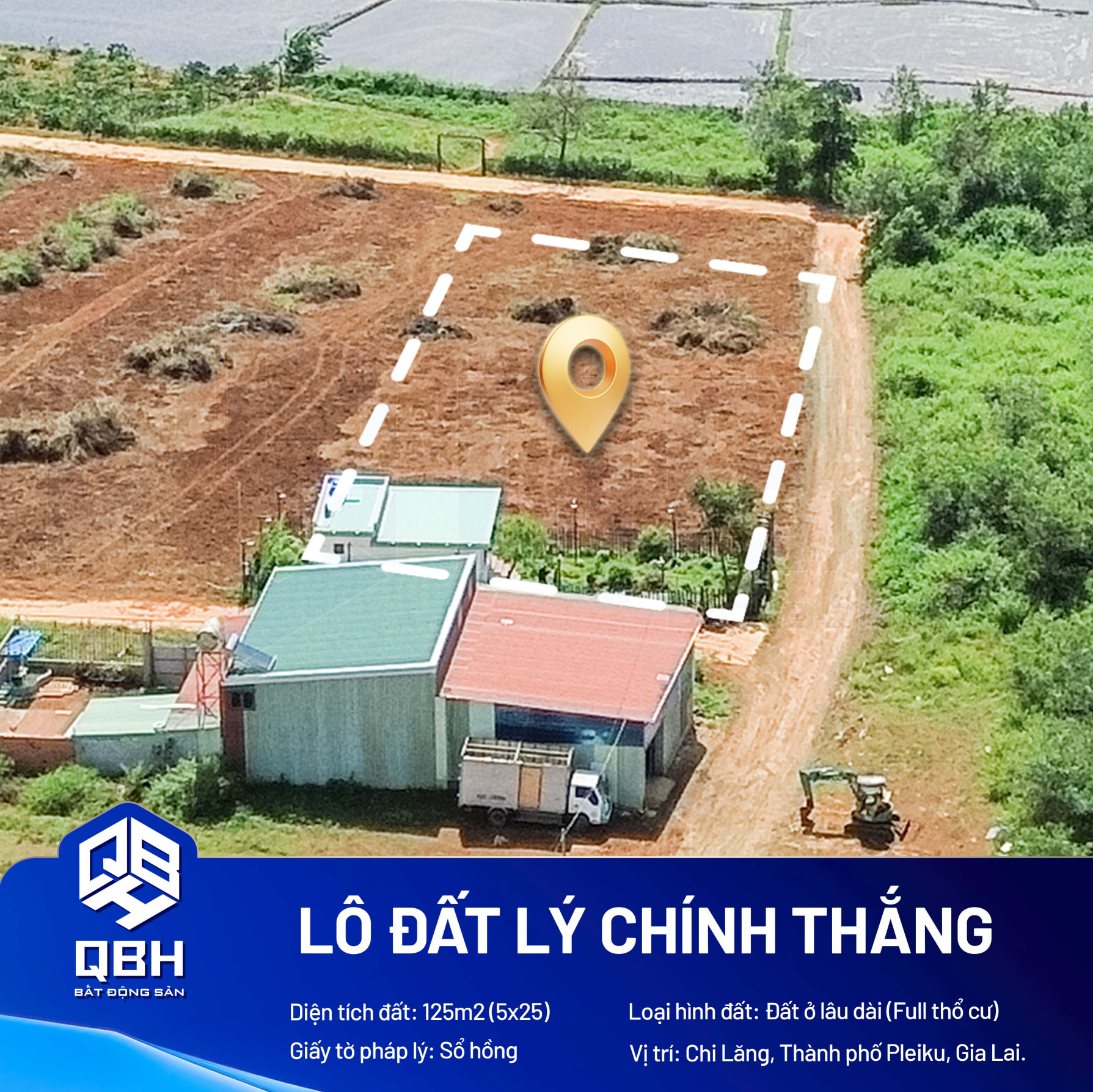 Hàng hiếm, DT 1150m2 đất thổ cư TP. Pleiku, giá siêu rẻ 3.8 triệu/m2, SĐCC