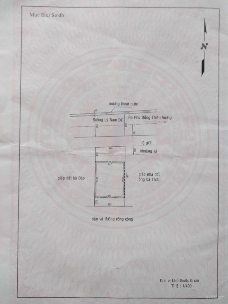 Bán đất mặt tiền Lý Nam Đế