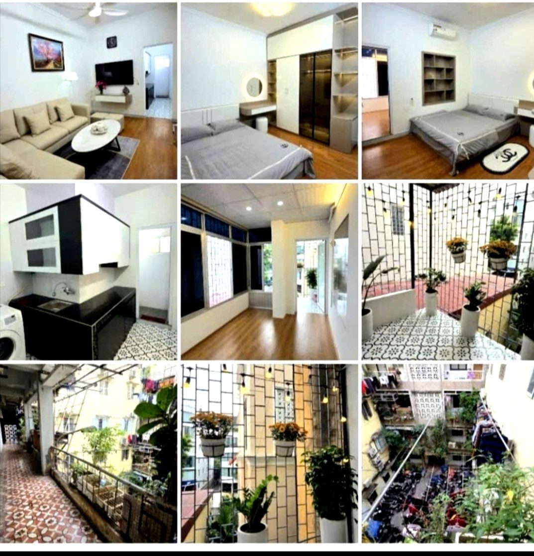Căn hộ góc diện tích 60m2 đẹp thoáng mát trong khu tập thể Lý Nam Đế trung tâm phố cổ Hà Nội.
