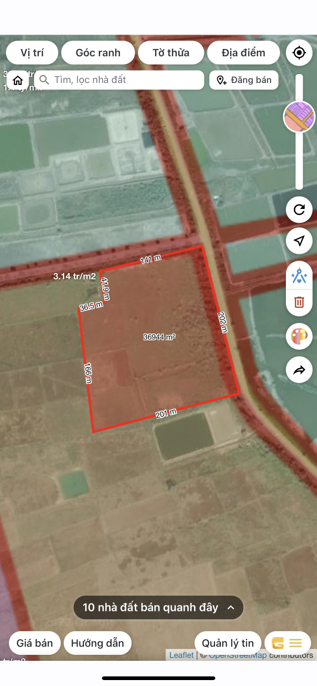 Bán  đất nông nghiệp 33000m² , giá 100 tỷ tại đường Lý Nhơn, Xã Lý Nhơn, Huyện Cần Giờ, TP. Hồ Chí Minh