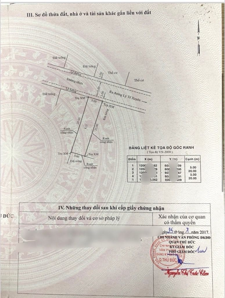 Bán lô đất đẹp vuông vức 5x20 = 100 m2, đường 7m, Lý Tế Xuyên, P. Linh Đông, Thủ Đức (cũ)