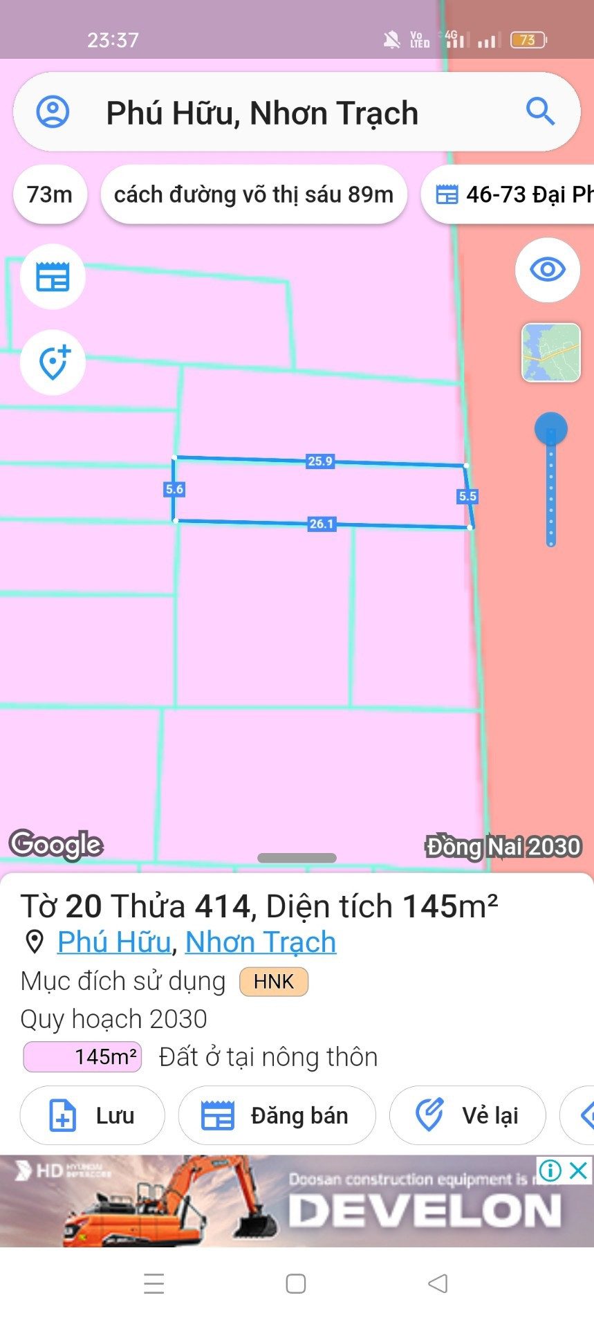 Bán nhà 146m² ngang 5.5m giá 3.5 tỷ tại Đường Lý Thái Tổ Xã Đại Phước