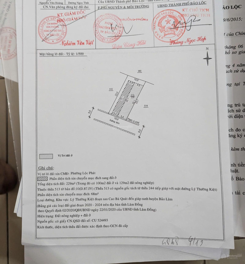 Bán đất hẻm lý thường kiệt bảo lộc