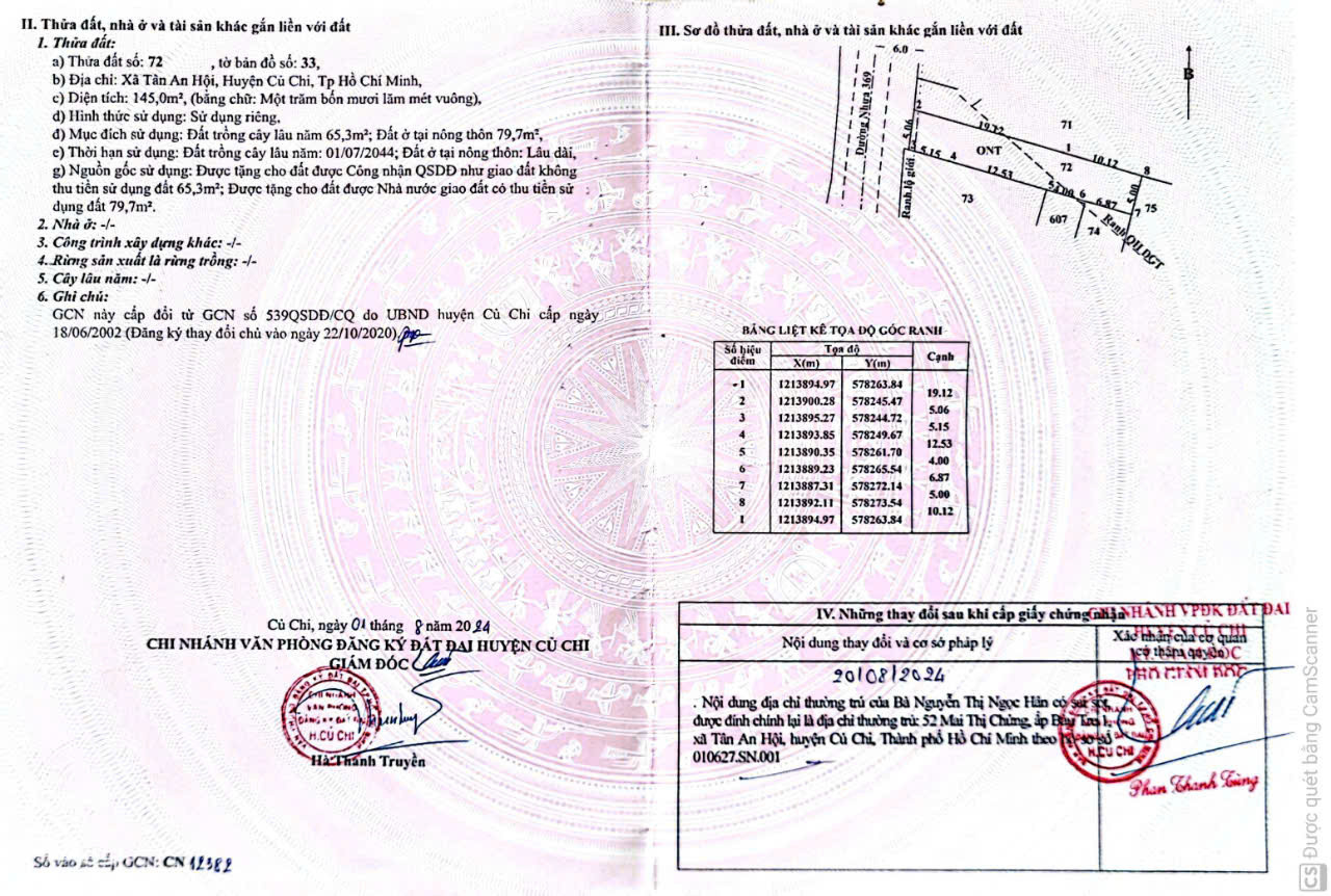 (L507) Bán nhà đường Mai Thị Chửng, Tân An Hội, dt đất 145m2, xây hết đất, chỉ 2 tỷ 500