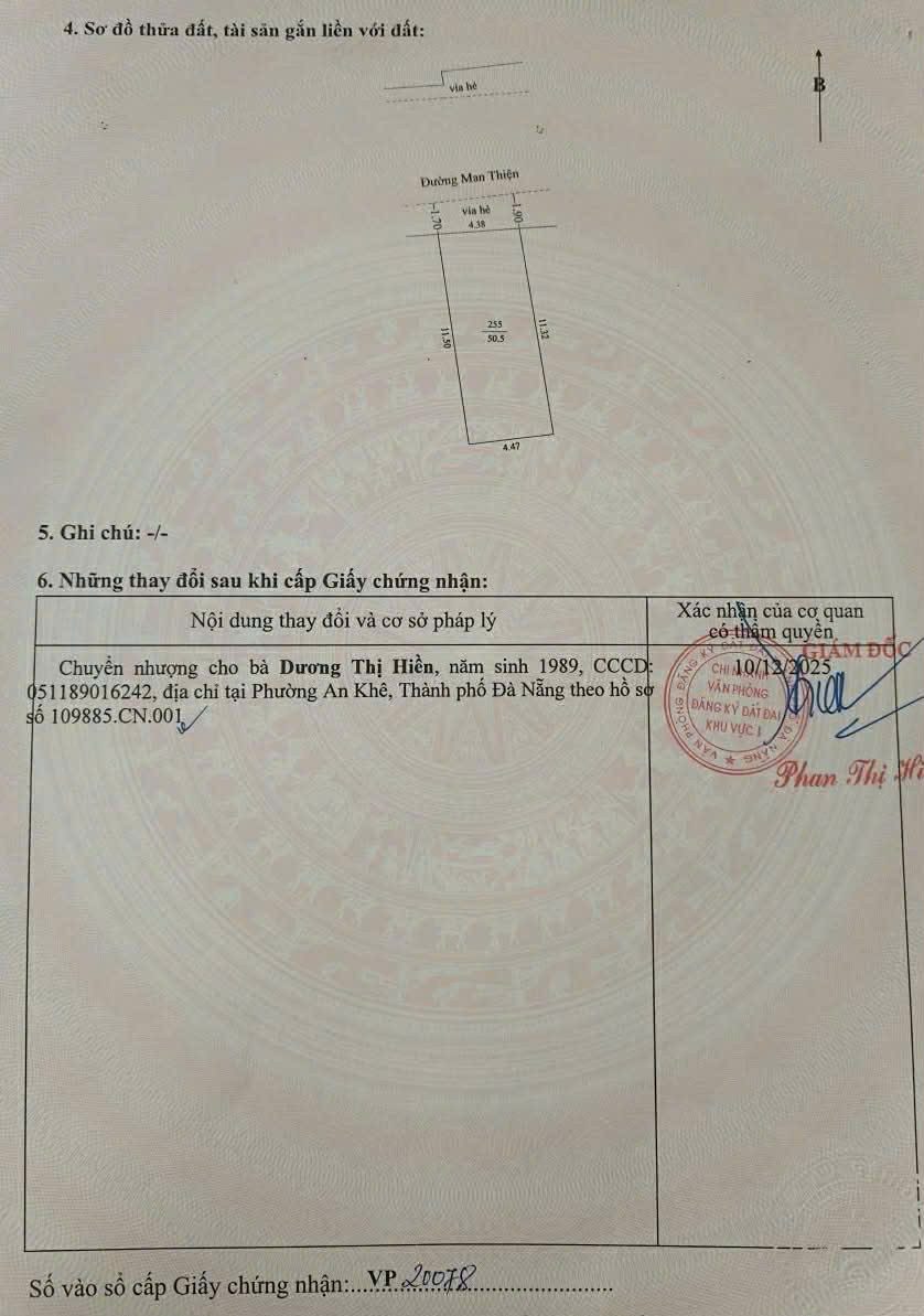 📌📌📌LÀM VIỆC TRỰC TIẾP GIÁ TỐT !!! Bán đất Man Thiện, Hòa Cường