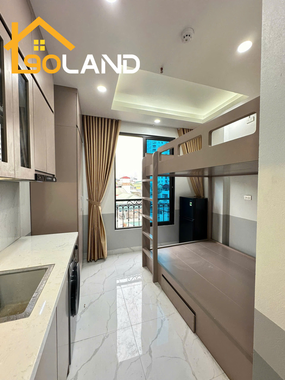 (Cực hiếm) Căn hộ Studio - Giường đôi 25m2 mới khai trương tại ngõ 297 Minh Khai - Máy giặt riêng