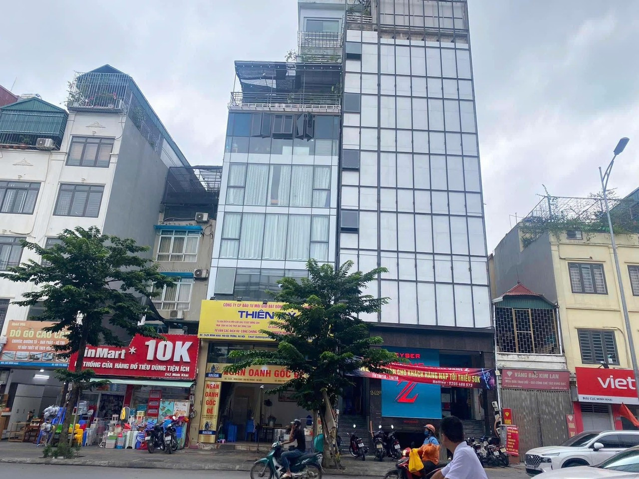 BÁN ĐẤT TẶNG NHÀ MẶT PHỐ MINH KHAI KINH DOANH VÔ ĐỐI 36 TỶ MẶT TIỀN 4M