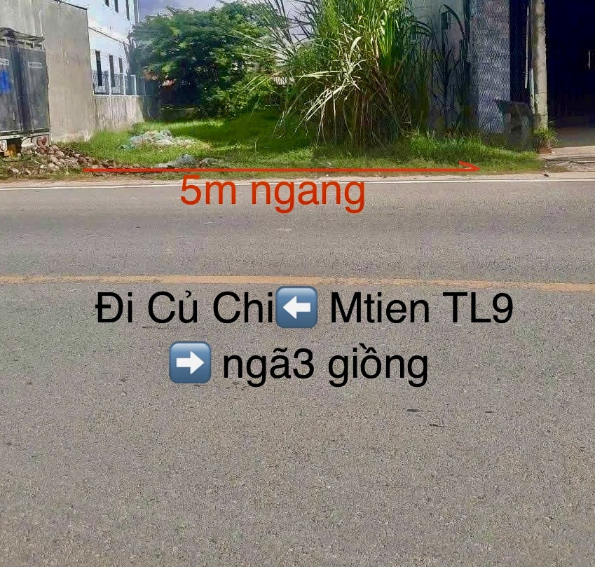 Bán gấp đất mặt tiền đường tỉnh lộ 9 hoặc đường mỹ hạnh 3,5tỷ