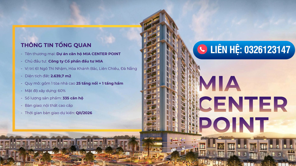 BÁN CĂN HỘ MIA CENTER POINT