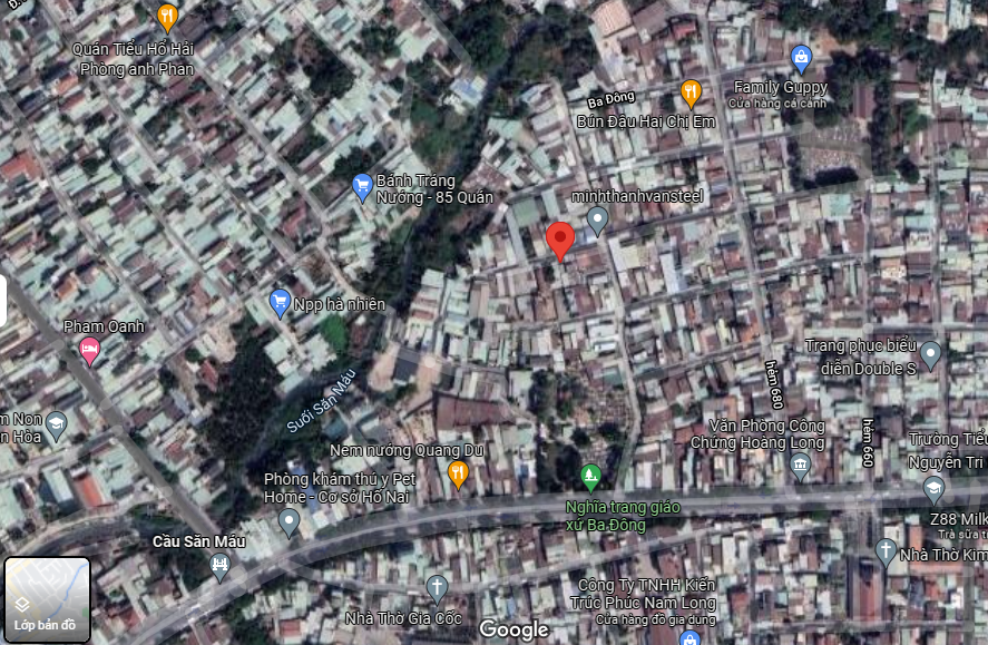 Bán  đất thổ cư 113.3m² tại đường Khu Phố 3, Phường Hố Nai, Thành phố Biên Hòa, Đồng Nai giá 2.85 tỷ