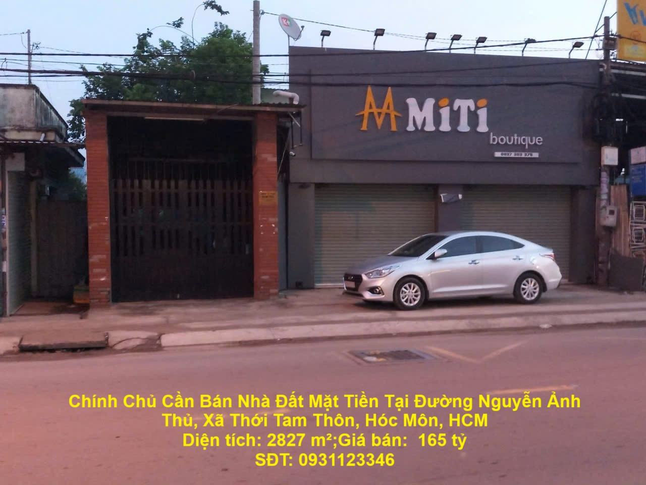 Chính Chủ Cần Bán Nhà Đất Mặt Tiền Tại Đường Nguyễn Ảnh Thủ, Xã Thới Tam Thôn, Hóc Môn, HCM