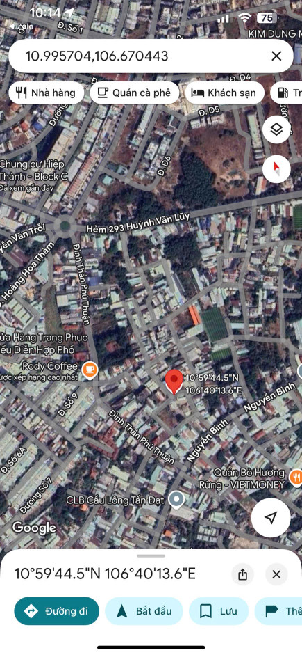 Đất khu 6 Phú Lợi (phường Phú Lợi-TP.TDM) -1/Nguyễn Bình nhựa oto né nhau sót 2 lô xây nhà bao đẹp giá êm,gần KDC HT2-KDC HT3-KDC Phúc Đạt