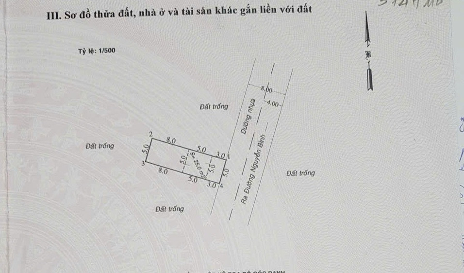 Kẹt bán ra gấp lô đất Khu Hoàng Hoa, Nguyễn Bình, 5x16m, Sổ riêng