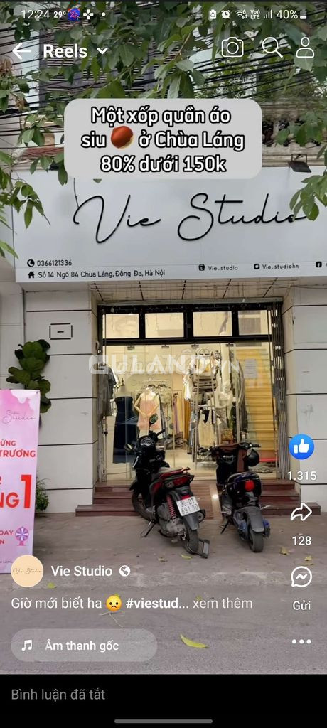 Cho thuê cửa hàng tại 69 Nguyễn Chí Thanh, Đống Đa, Hà Nội.