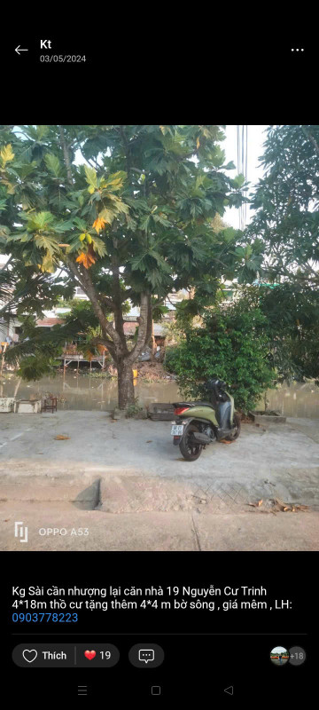 Nhà Mặt tiền Nguyễn Cư Trinh, P. Vĩnh Quang, TP.Rạch Giá, Kiên Giang