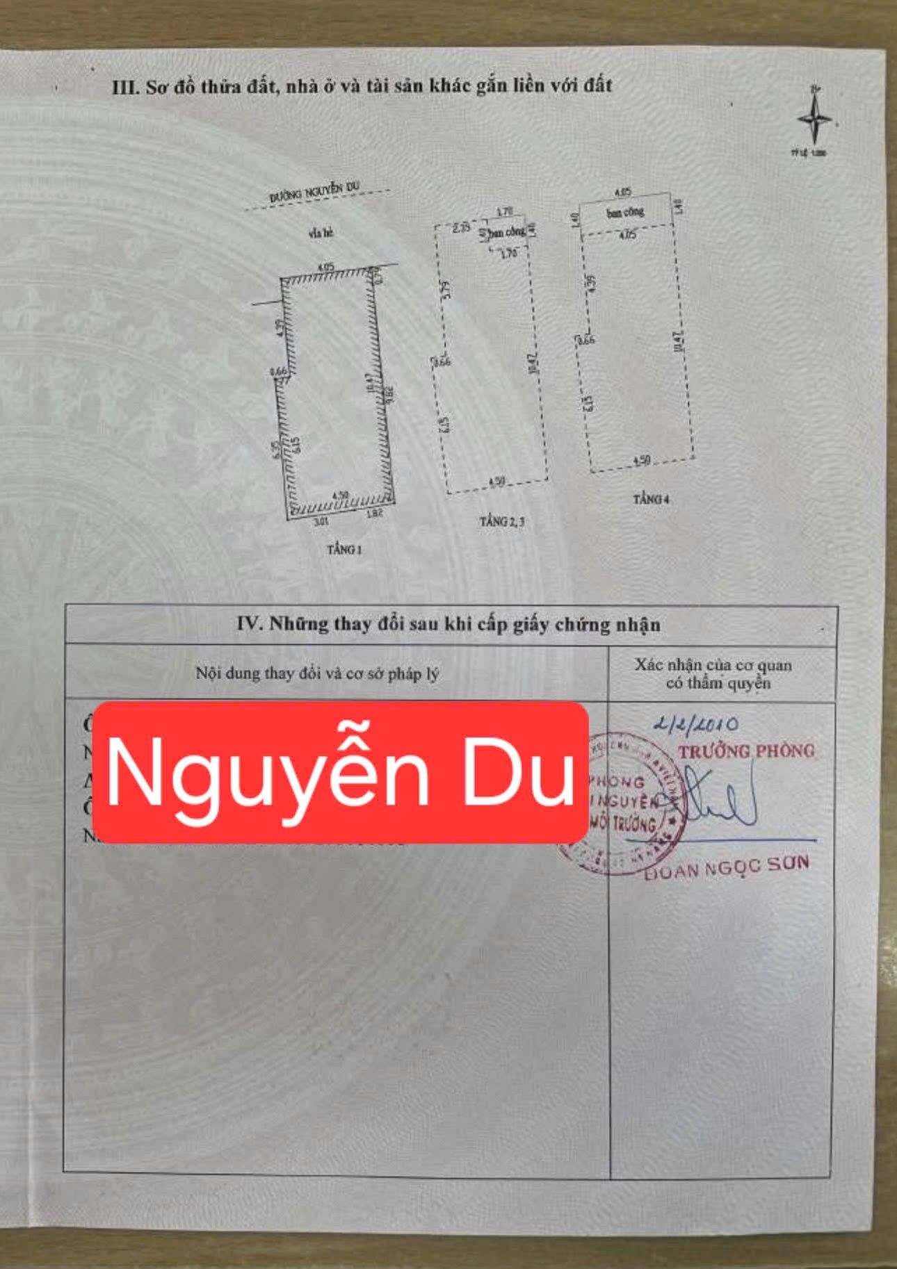 🔴💥Bán nhà 4 tâng mặt tiền đường NGUYỄN DU - Gần sông Hàn