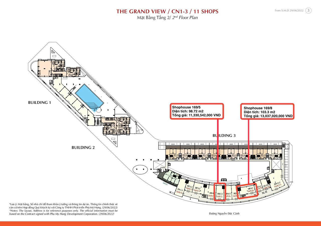 Bán shophouse Grand View, Nguyễn Đức Cảnh, Tân Phong, Q7, TP.HCM, 11,3 tỷ, 103m2