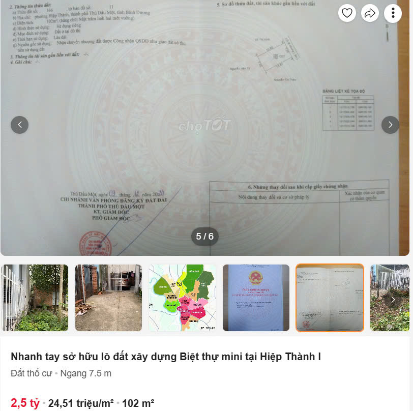 đất biệt thự mini