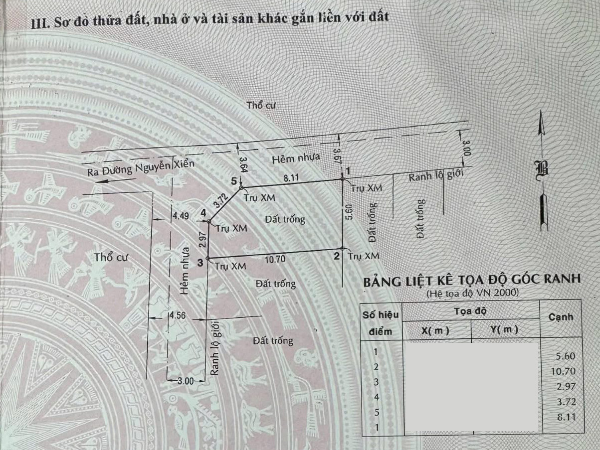 🔥 BÁN ĐẤT LÔ GÓC HẺM XE HƠI – SÁT MẶT TIỀN NGUYỄN DUY TRINH – 55.6m² (5.6m x 10.7m) – PHƯỜNG LONG PHƯỚC