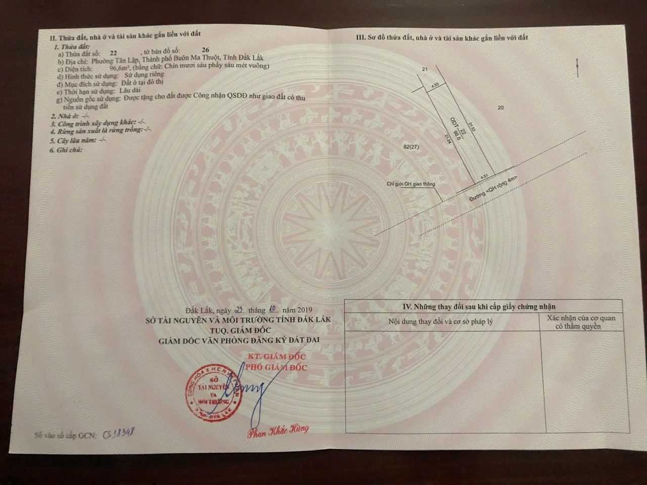 Bán nhà hẻm Nguyễn Tất Thành, Buôn Ma Thuột, giá 2,88 tỷ; TC 96m2, MT 4,5m, ô tô tới nơi.