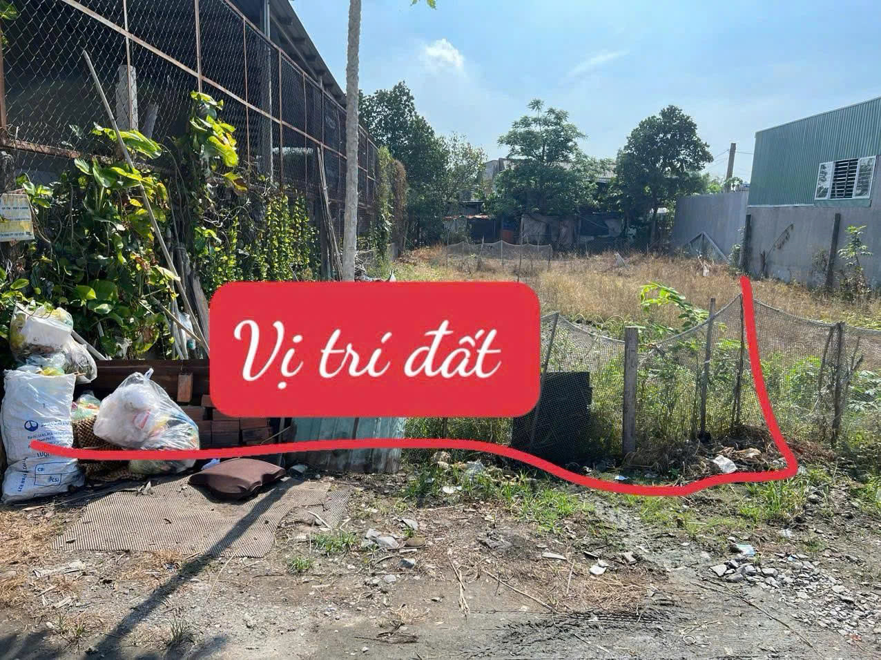Bán gấp lô đất mặt tiền trải đá, Tân Phú Trung, Củ Chi – DT 212m² (150m² thổ cư) – Giá 2 tỷ 300 triệu