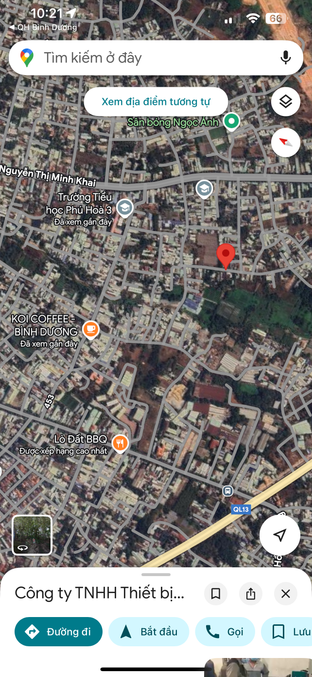 Đất Phú Hoà (phường Phú Lợi-TP.HCM) nhựa oto né nhau vị trí trung tâm đẹp,xây biệt thự,nhà trọ,xưởng...ngang 10,5m nở hậu