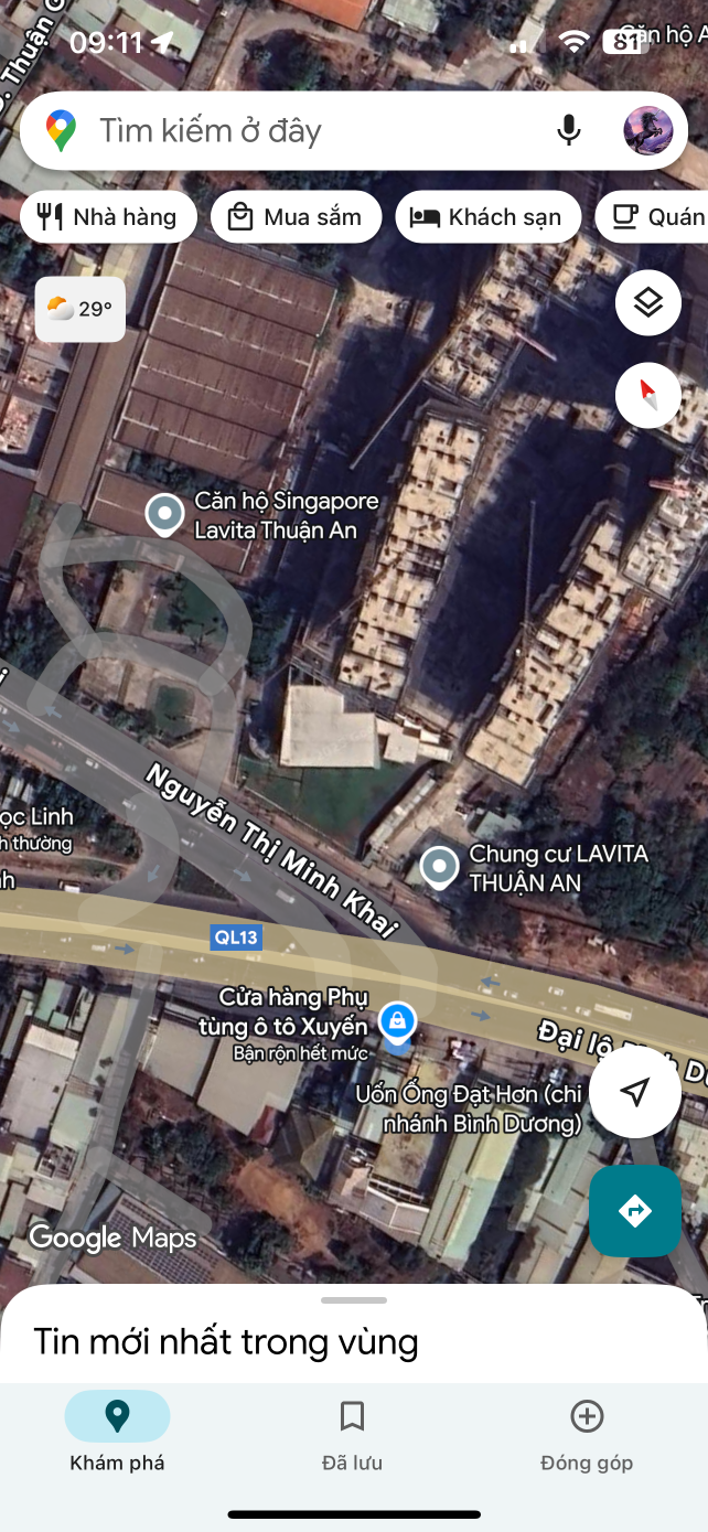 Mt Kinh Doanh Nguyễn Thị Minh Khai-Thuận Giao đối diện chung cư LaViTa Thuận An vị trí đẹp ngang 8,2m làm gì cũng đẹp