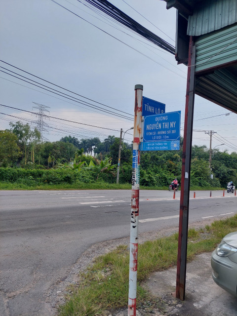 (L345) Đất mặt tiền Nguyễn Thị Ny, xã Tân Thạnh Tây, dt 208m2, full thổ, giá 2 tỷ 650