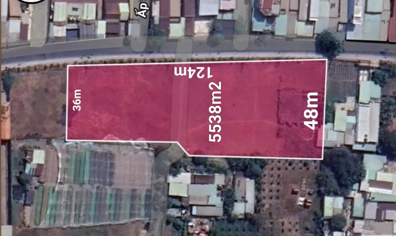Bán đất Mặt tiền Nhuyễn Thị Thử 5538m² ngang 124m giá 80 tỷ Xã Xuân Thới Sơn