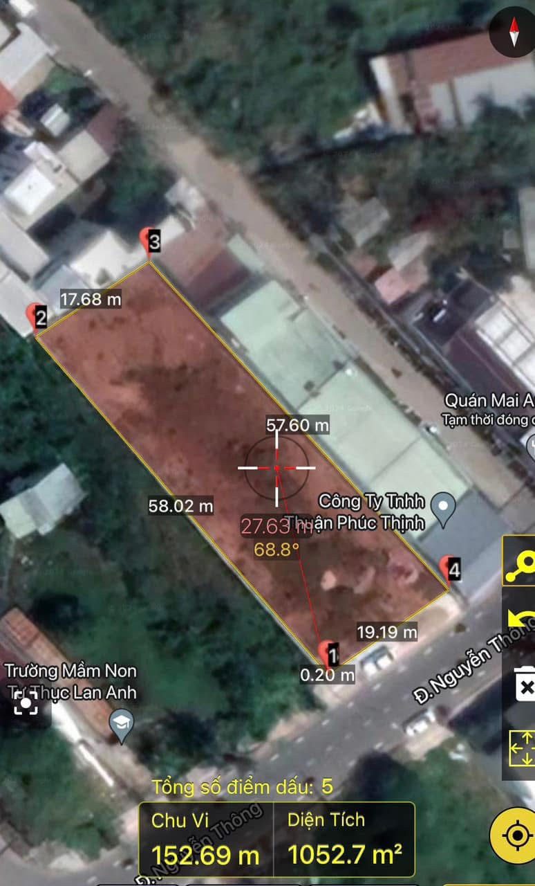 Bán đất 949m² có sẵn 400m² thổ cư ngang 20m giá 31 tỷ tại Đường Nguyễn Thông Phường Bình Thủy