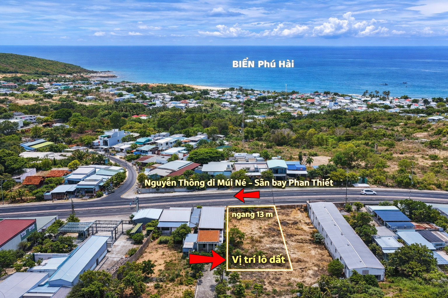 • Bán lô đất VIEW BIỂN mặt tiền đường Nguyễn Thông  – PHAN THIẾT