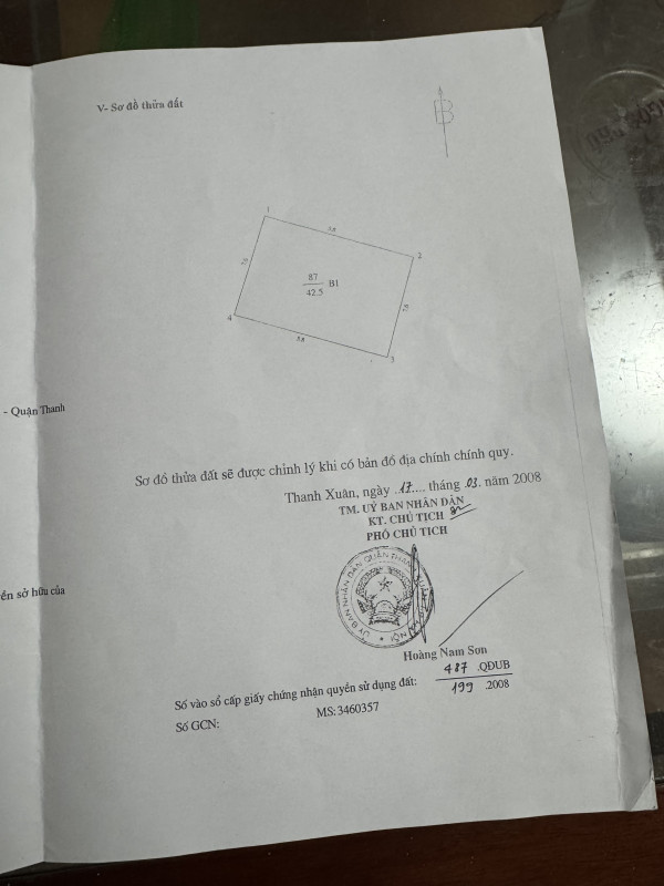 Bán nhà Nguyễn Trãi (Thanh Xuân) 43m, 5 tầng, mt 5.8m, giá 8.9 tỷ