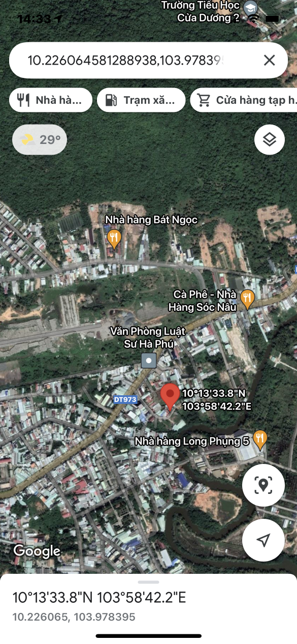 Bán  đất thương mại dịch vụ 224.9m² , giá 4.5 tỷ tại đường Nguyễn Trung Trực, Thị trấn Dương Đông, Thành phố Phú Quốc, Kiên Giang