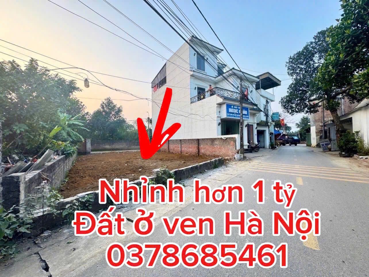 Nhỉnh 1tỷ có ngay lô đất đẹp ven Hà Nội.