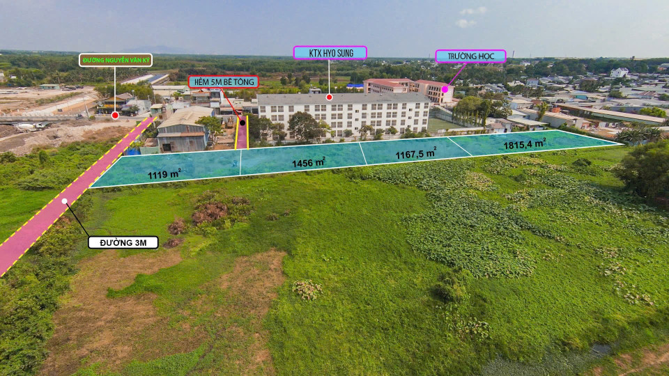 Bán đất quy hoạch đất ở . Đường Nguyễn Văn ký. Xã long thọ