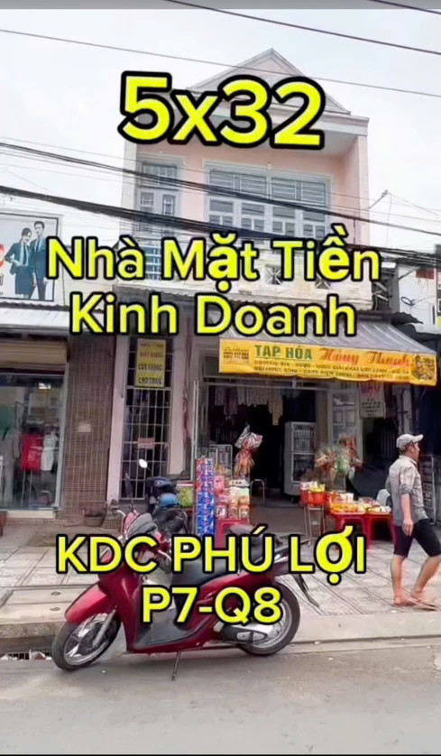 HOT HOT HOT !!! NHÀ CHÍNH CHỦ - GIÁ TỐT - Vị Trí Đẹp Tại KDC Phú Lợi, Phường 7, Quận 8, TPHCM