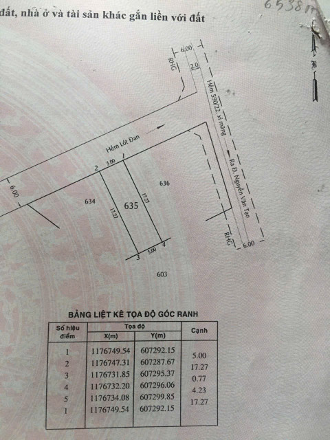 Bán đất thổ cư long thới giá 2.8 tỷ