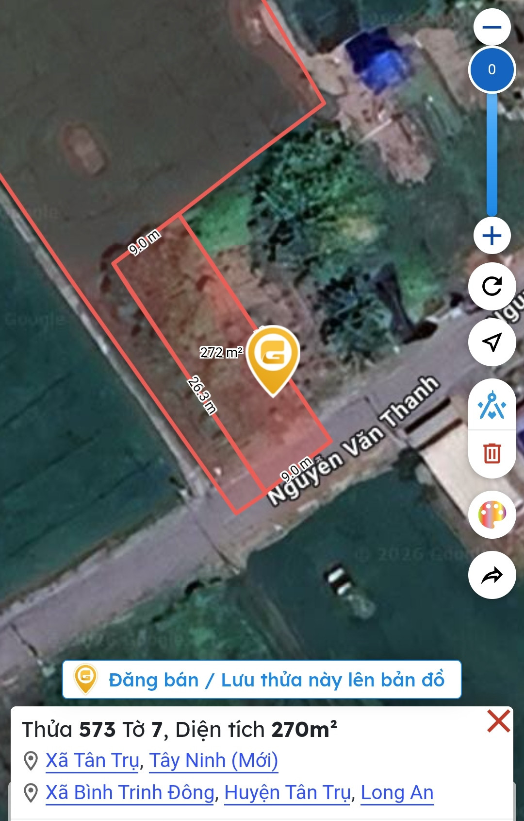 Đất full thổ cư, khu vực dân đông, Lô góc, nền đã đổ bằng mặt đường.