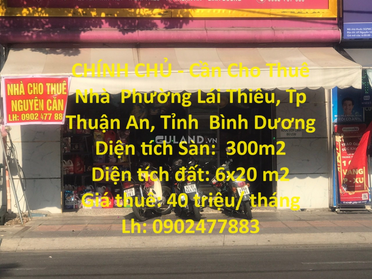 CHÍNH CHỦ - Cần Cho Thuê Nhà  Phường Lái Thiêu, Tp Thuận An, Tỉnh  Bình Dương