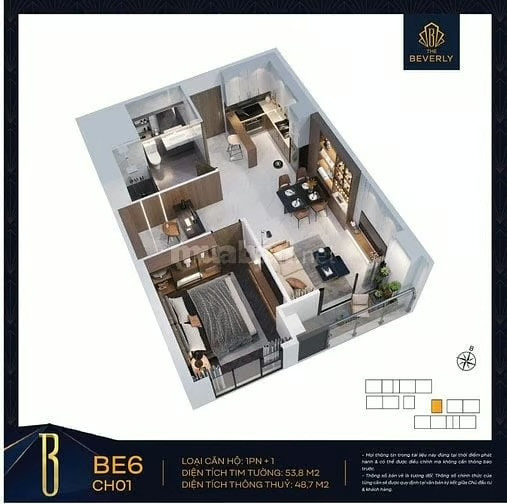 🏙 Sở Hữu Căn Hộ 1PN The Opus One - Chỉ Cần Bỏ Ra Hơn 900 Triệu Để Sỡ Hữu! 🏙